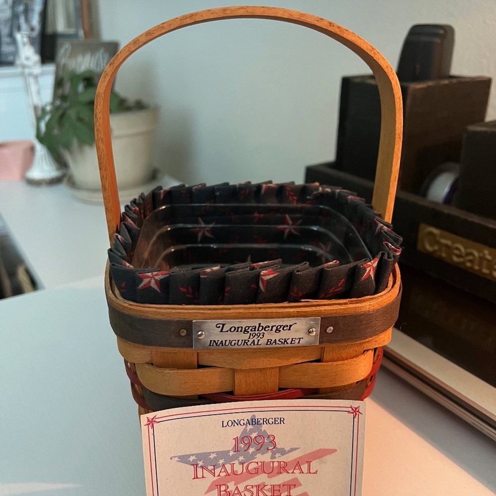 1993 Vintage Longaberger Inaugural Basket